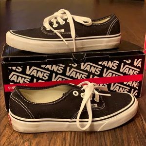 Black Authentic Vans